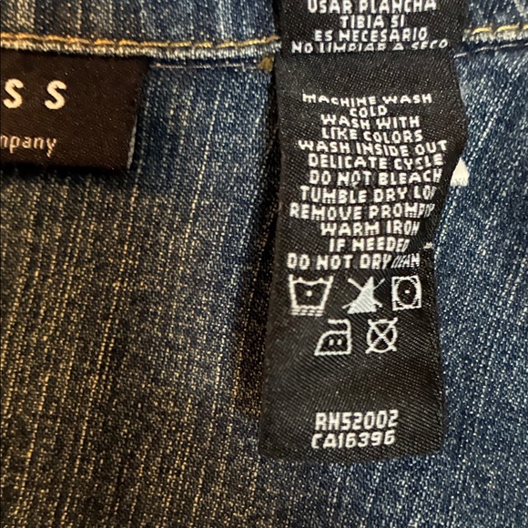 Axcess Blue Button Down Jean Jacket - Picture 14 of 14